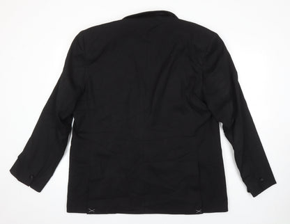 Mens UK Size 46 M&S Regular Black Suit Jacket