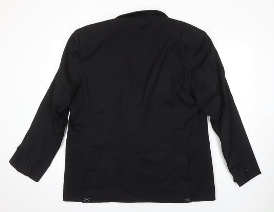 Mens UK Size 46 M&S Regular Black Suit Jacket