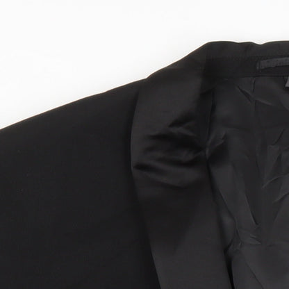 Mens UK Size 46 M&S Regular Black Suit Jacket