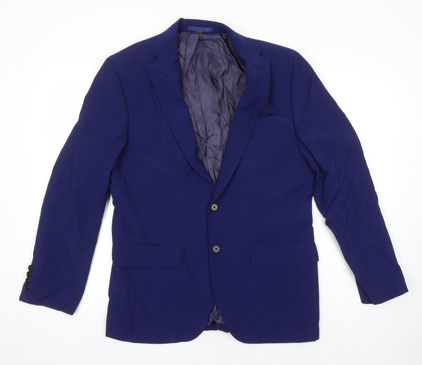 Mens UK Size 38 M&S Regular Blue Suit Jacket