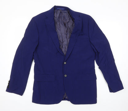 Mens UK Size 38 M&S Regular Blue Suit Jacket