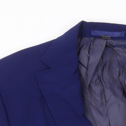 Mens UK Size 38 M&S Regular Blue Suit Jacket