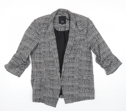 River Island Womens Multicoloured Check Jacket Blazer Size 8