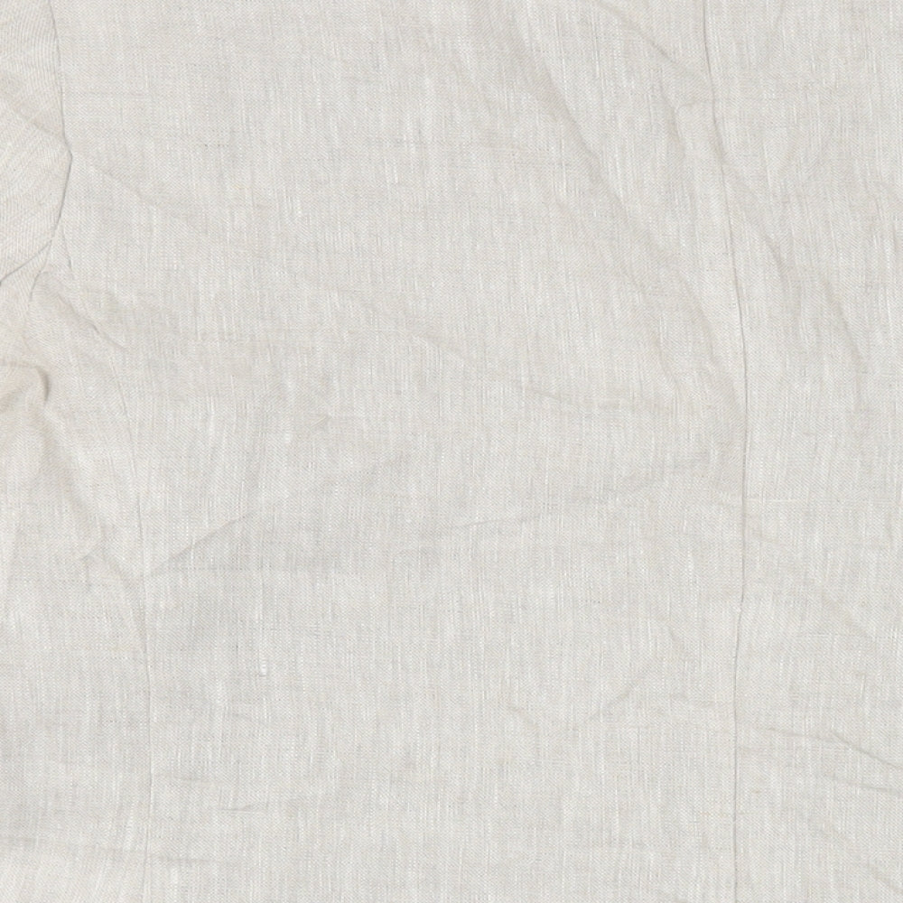 Autograph Womens Beige Jacket Blazer Size 24 Button