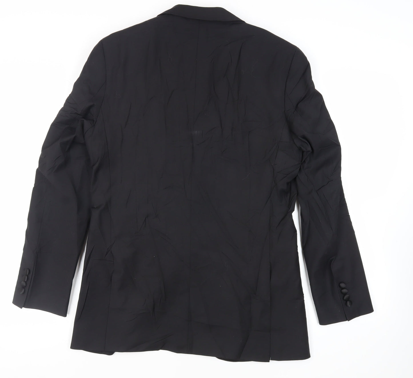Mens UK Size 40 Marks and Spencer Regular Black Suit Tuxedo
