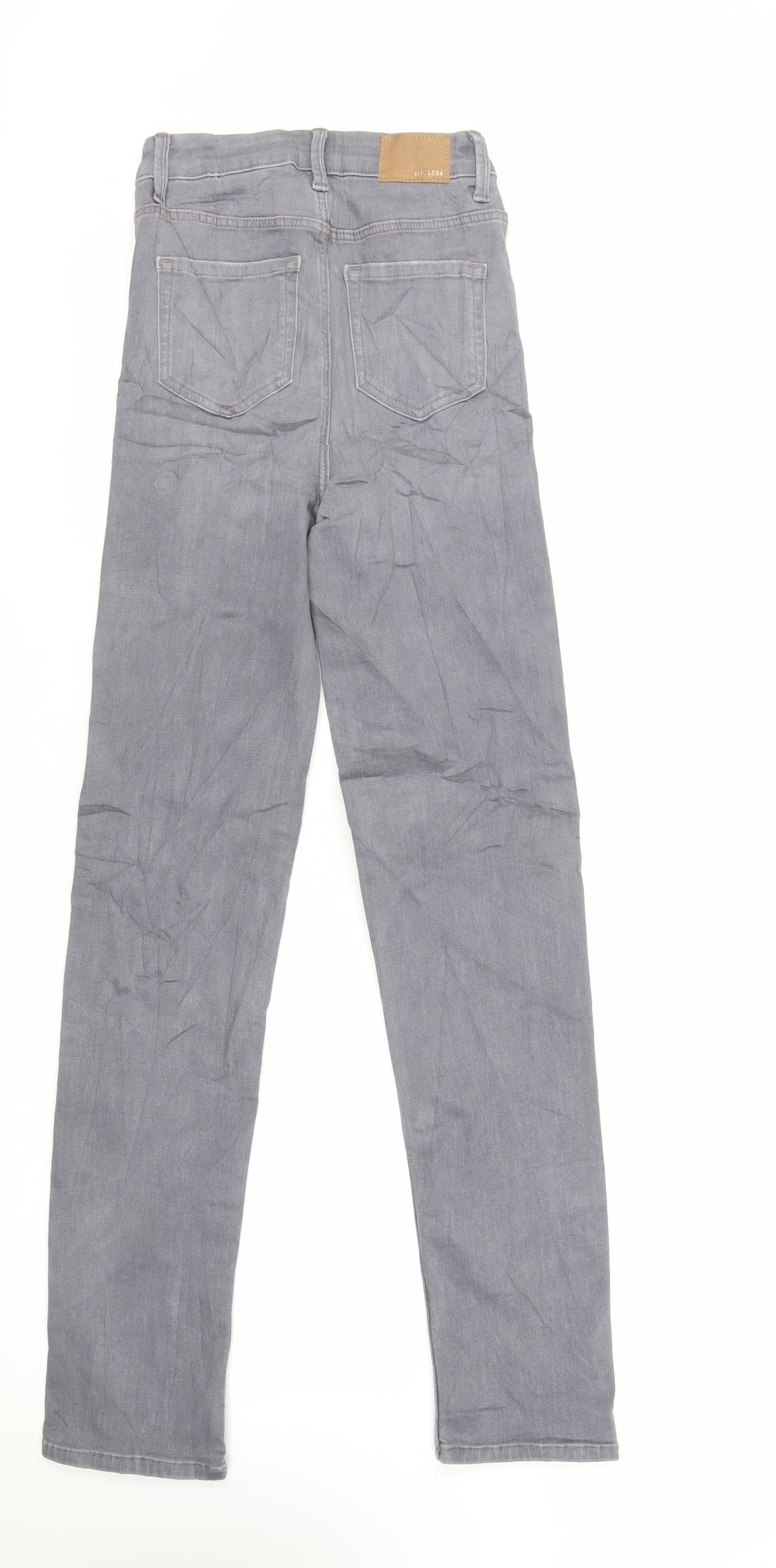 Womens UK Size 6 Marks and Spencer Regular Fit Straight Grey Jeans