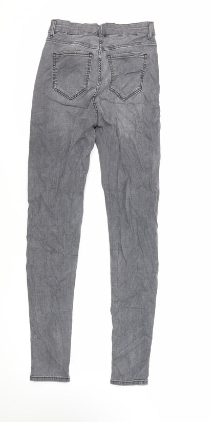 Womens UK Size 8 Marks and Spencer Regular Fit Skinny Grey Jeans