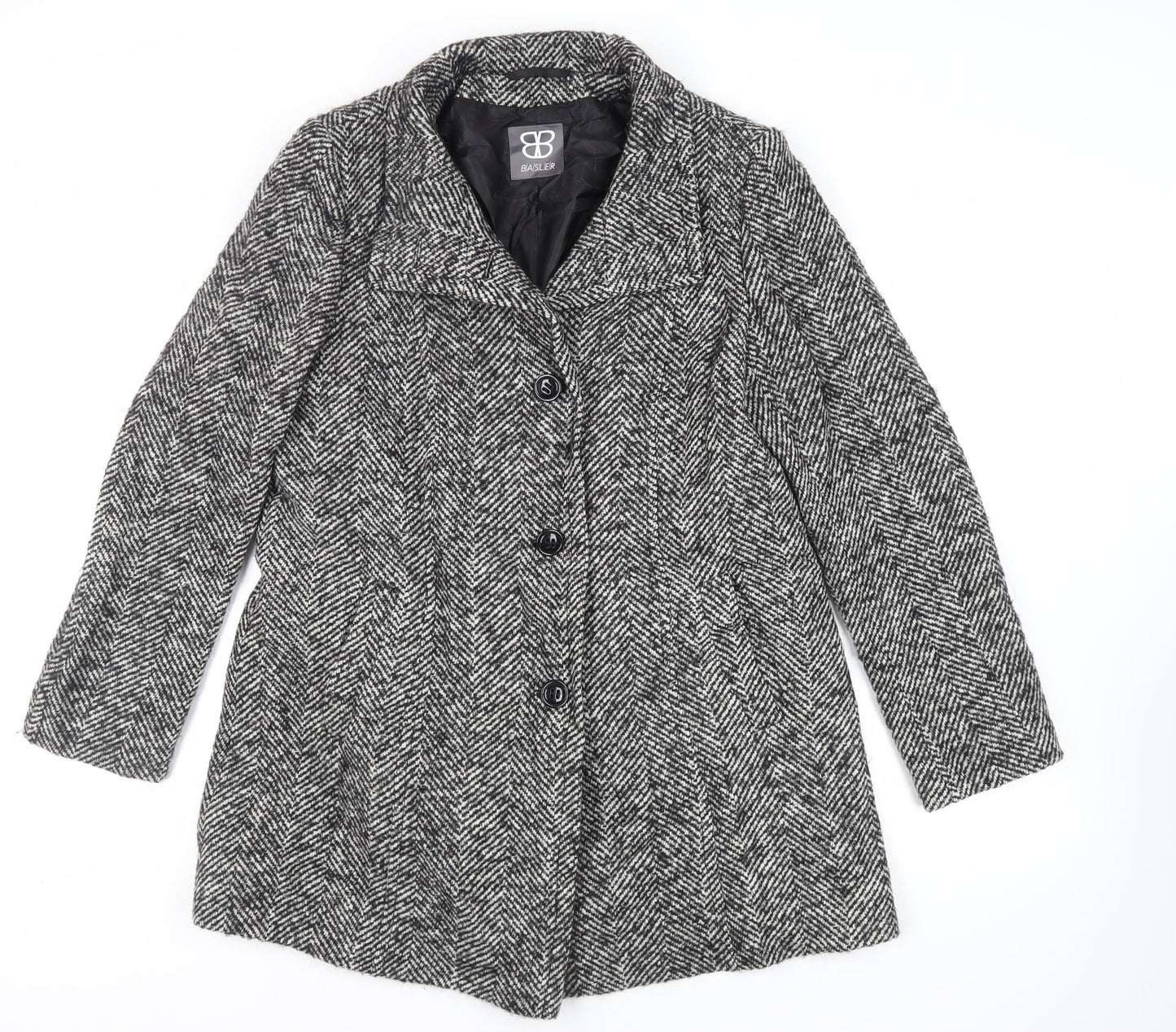 Womens UK Size M Basler Grey Overcoat