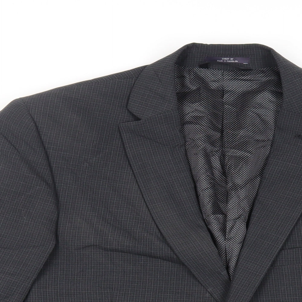 Mens UK Size 40 Marks and Spencer Regular Grey Suit Jacket
