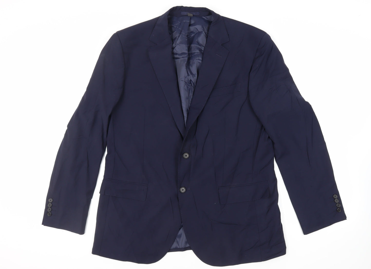 Mens UK Size 42 Marks and Spencer Regular Blue Suit Jacket