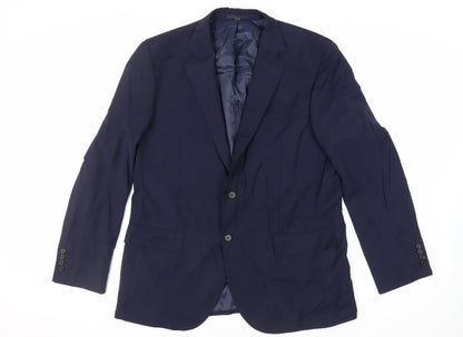 Mens UK Size 42 Marks and Spencer Regular Blue Suit Jacket