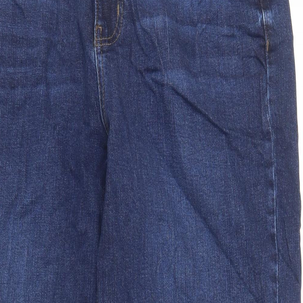 Womens UK Size 34 in Marks and Spencer Regular Fit Mom Blue Jeans