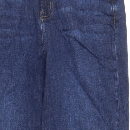 Womens UK Size 34 in Marks and Spencer Regular Fit Mom Blue Jeans