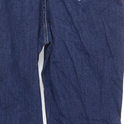 Womens UK Size 34 in Marks and Spencer Regular Fit Mom Blue Jeans