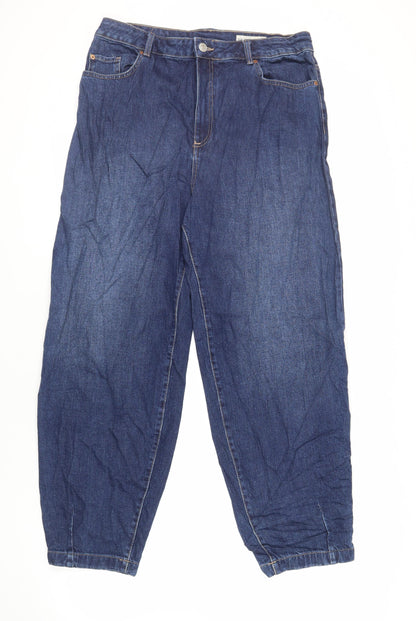 Womens UK Size 34 in Marks and Spencer Regular Fit Tapered Blue Jeans