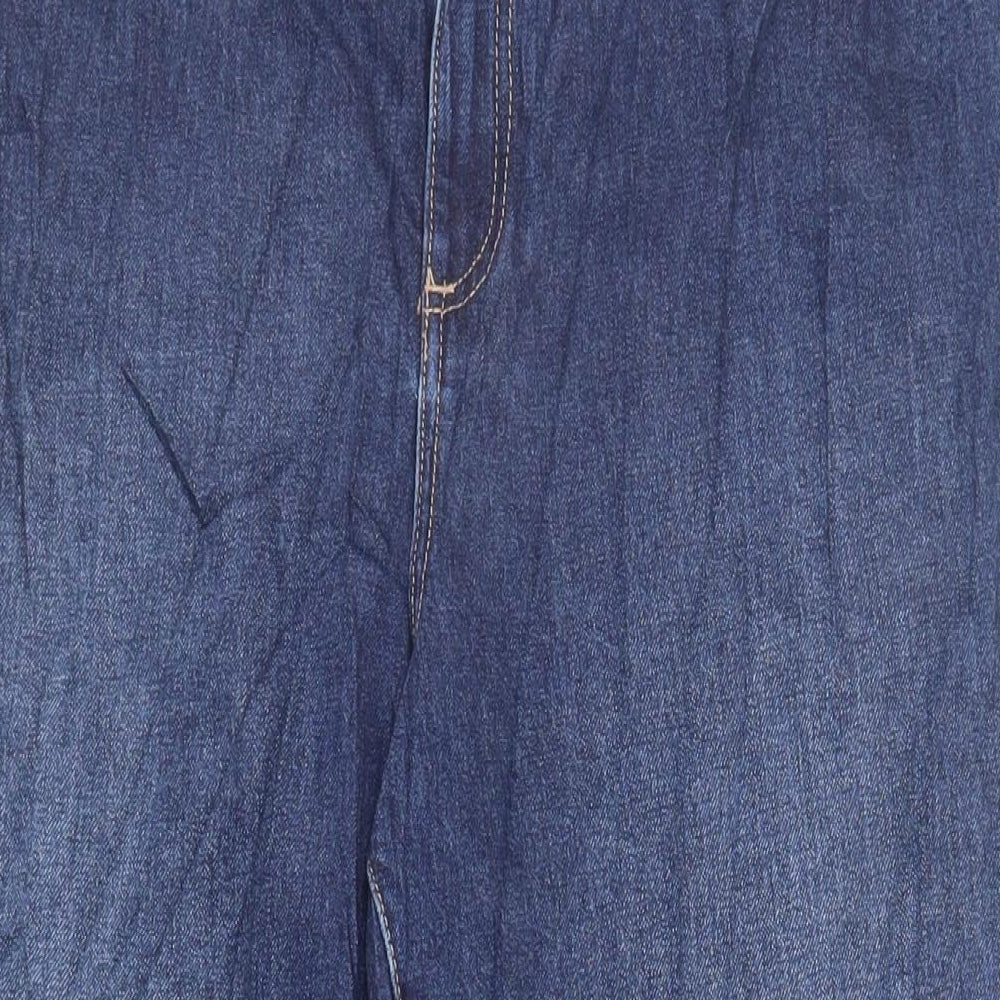 Womens UK Size 34 in Marks and Spencer Regular Fit Tapered Blue Jeans