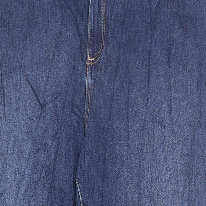 Womens UK Size 34 in Marks and Spencer Regular Fit Tapered Blue Jeans