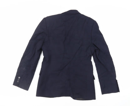 Wardrobes Womens Blue Jacket Blazer Size 8 Button