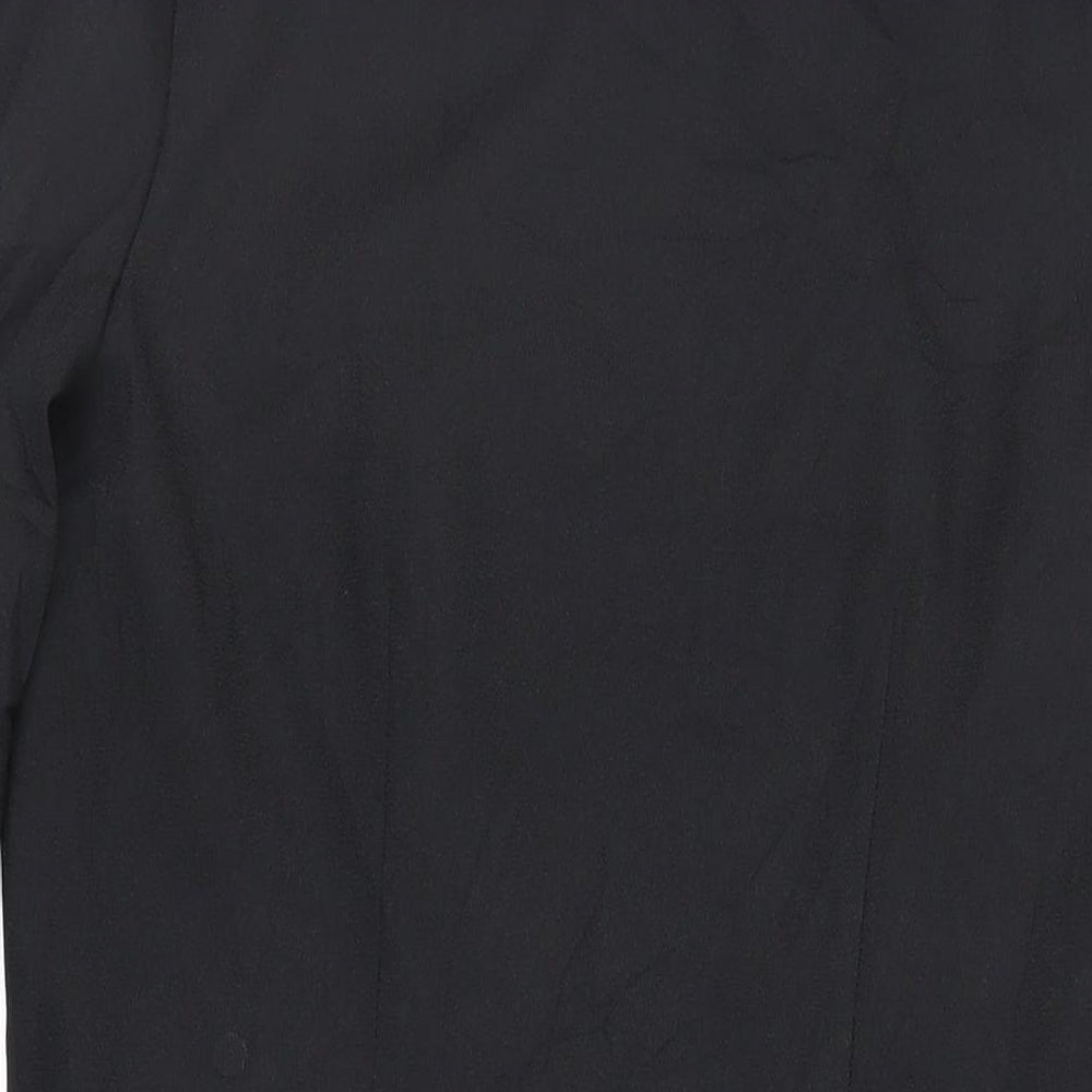 Henry Lee Womens Black Polyester Sheath Size 10 Mock Neck Zip