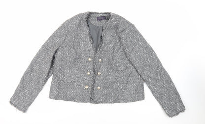 Womens UK Size 16 Marks and Spencer Grey Jacket