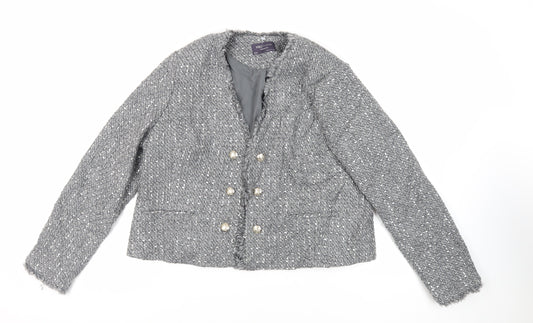 Womens UK Size 16 Marks and Spencer Grey Jacket