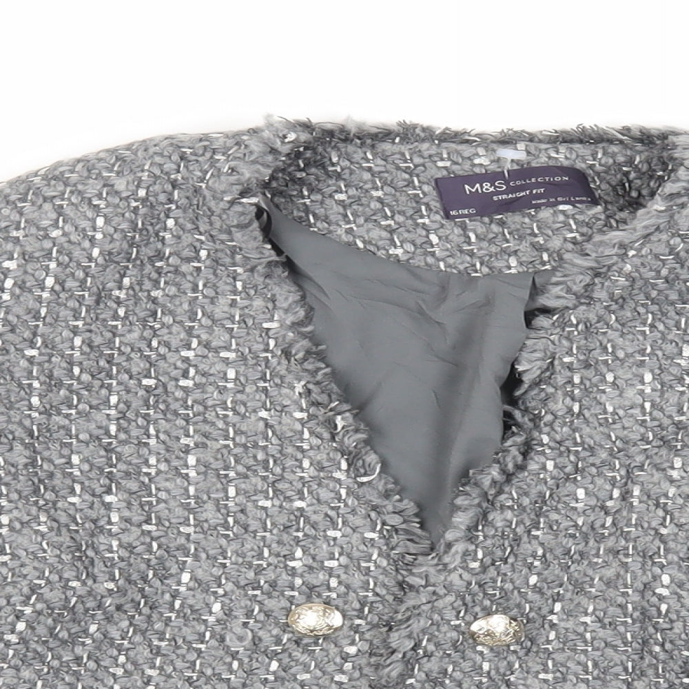 Womens UK Size 16 Marks and Spencer Grey Jacket