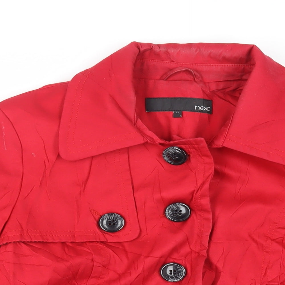 NEXT Womens Red Jacket Size 12 Button