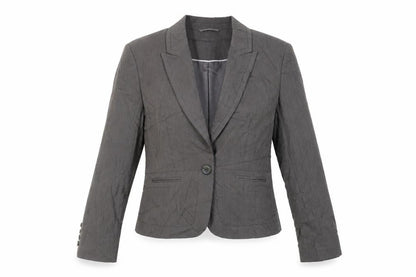 Next Womens Brown Striped Jacket Blazer Size 14 Button