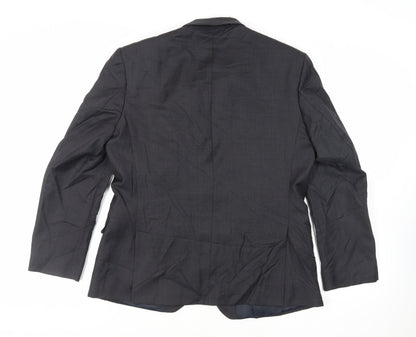 Mens UK Size 42 Racing Green Regular Grey Suit Jacket