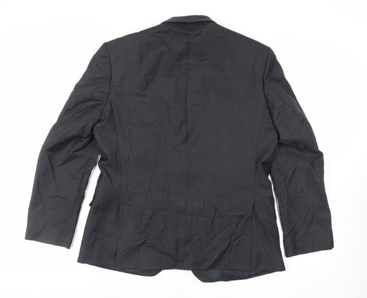 Mens UK Size 42 Racing Green Regular Grey Suit Jacket