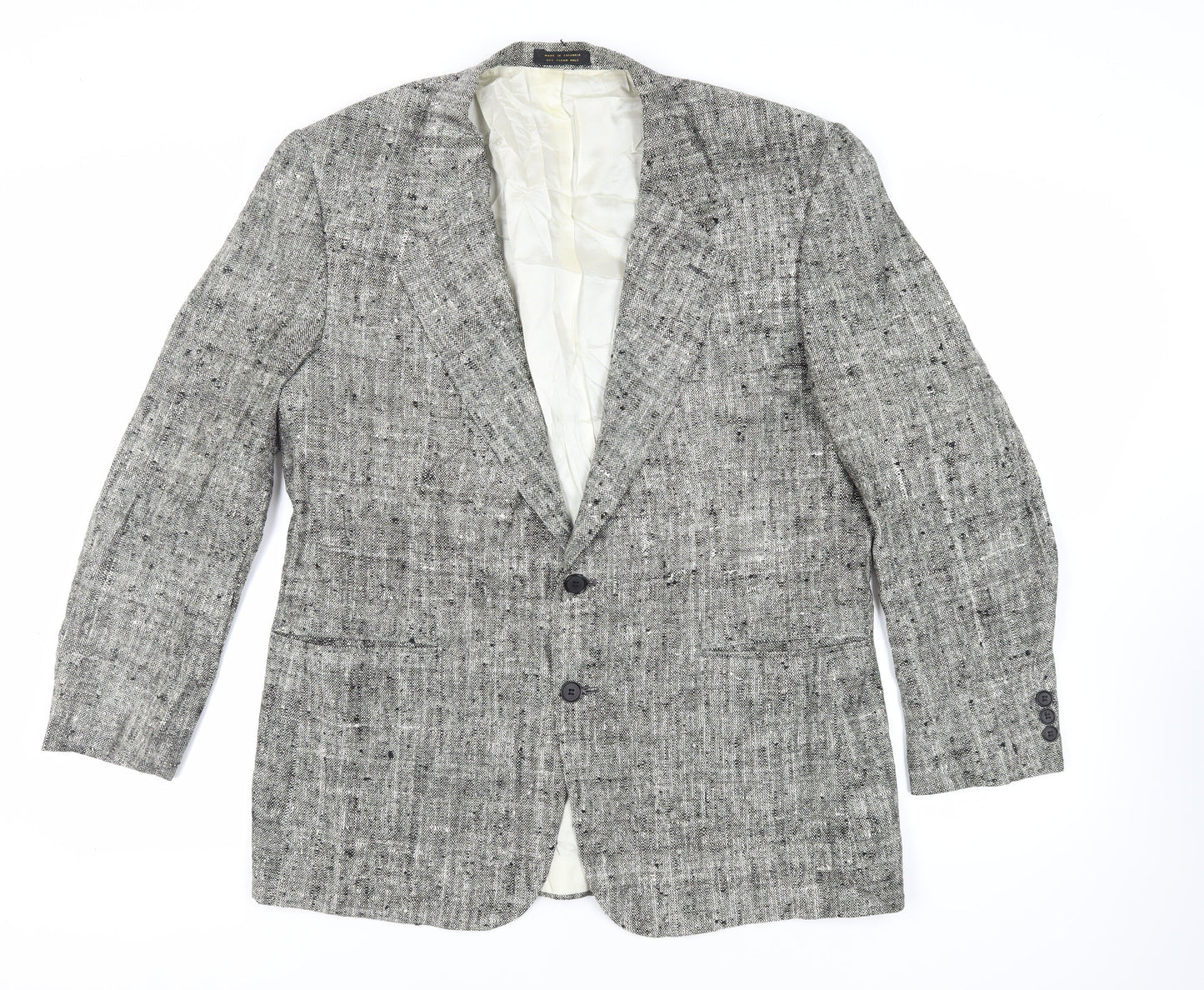 TownCraft Mens Grey Polyester Jacket Blazer Size 46 Regular