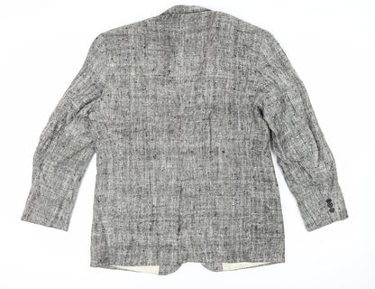 TownCraft Mens Grey Polyester Jacket Blazer Size 46 Regular