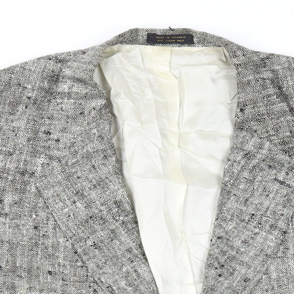TownCraft Mens Grey Polyester Jacket Blazer Size 46 Regular