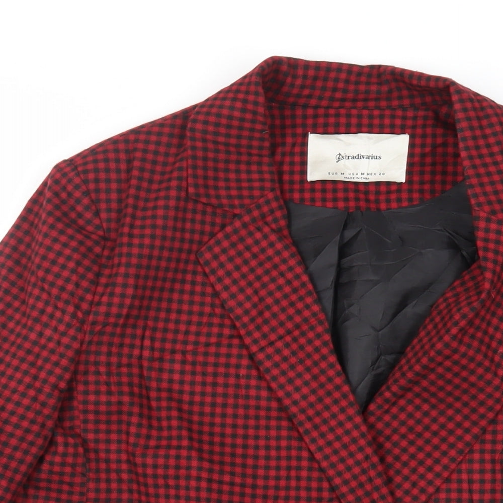 Womens UK Size M Stradivarius Red Jacket