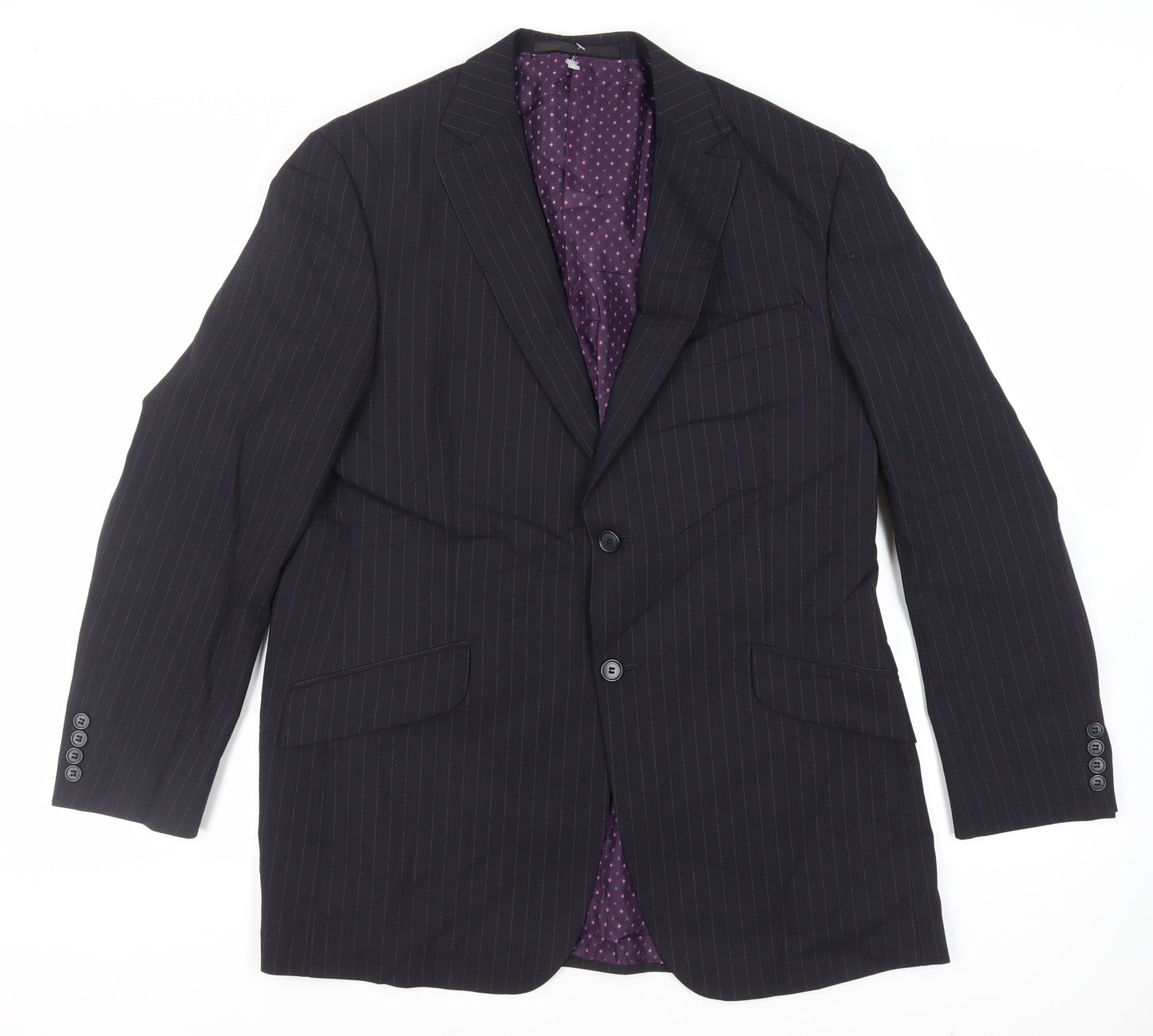 Mens UK Size 42 Marks and Spencer Regular Blue Suit Jacket