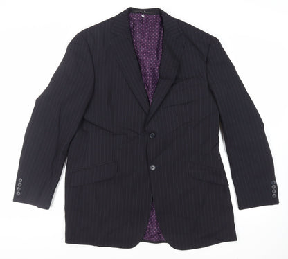 Mens UK Size 42 Marks and Spencer Regular Blue Suit Jacket