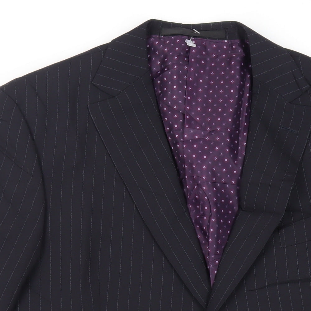 Mens UK Size 42 Marks and Spencer Regular Blue Suit Jacket