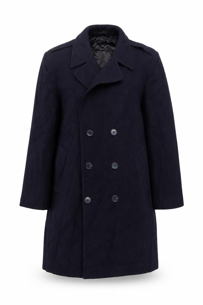 Womens UK Size L London Fog Blue Overcoat