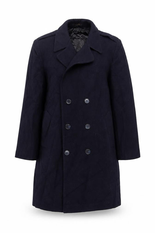 Womens UK Size L London Fog Blue Overcoat