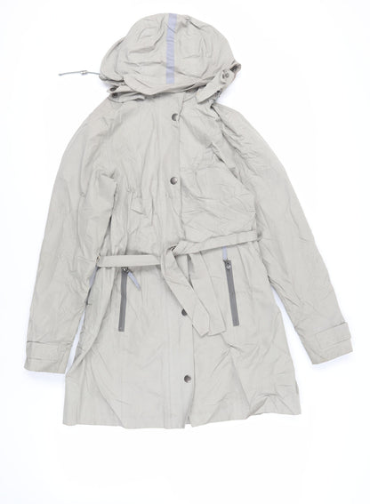 Womens UK Size S Etage Grey Rain Coat