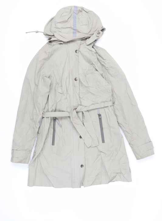 Womens UK Size S Etage Grey Rain Coat