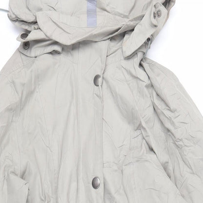 Womens UK Size S Etage Grey Rain Coat