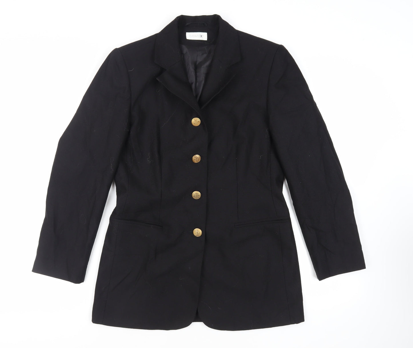 Womens UK Size 12 CONTEXT Black Jacket