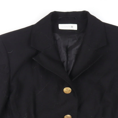 Womens UK Size 12 CONTEXT Black Jacket