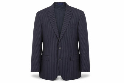 Next Mens Blue Striped Wool Jacket Suit Jacket Size 46 Regular