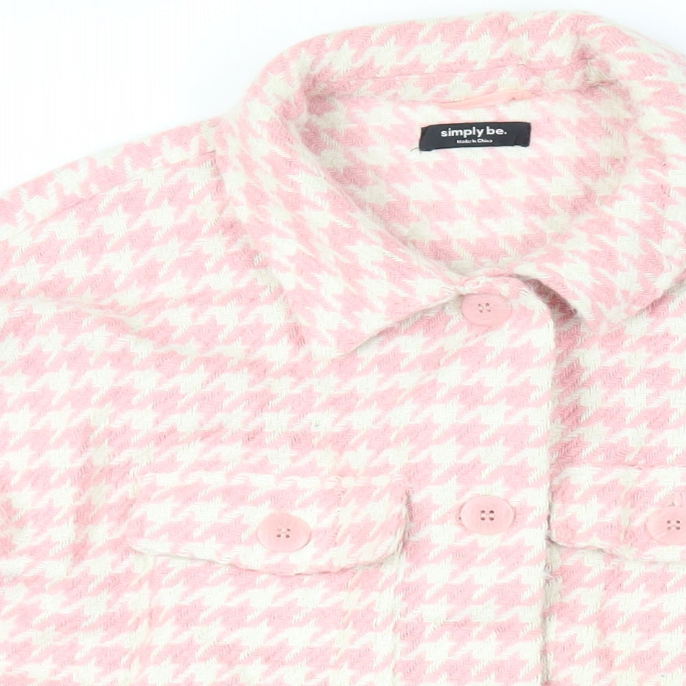 Womens UK Size 14 Simply Be Pink Jacket