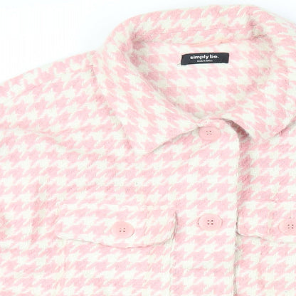 Womens UK Size 14 Simply Be Pink Jacket