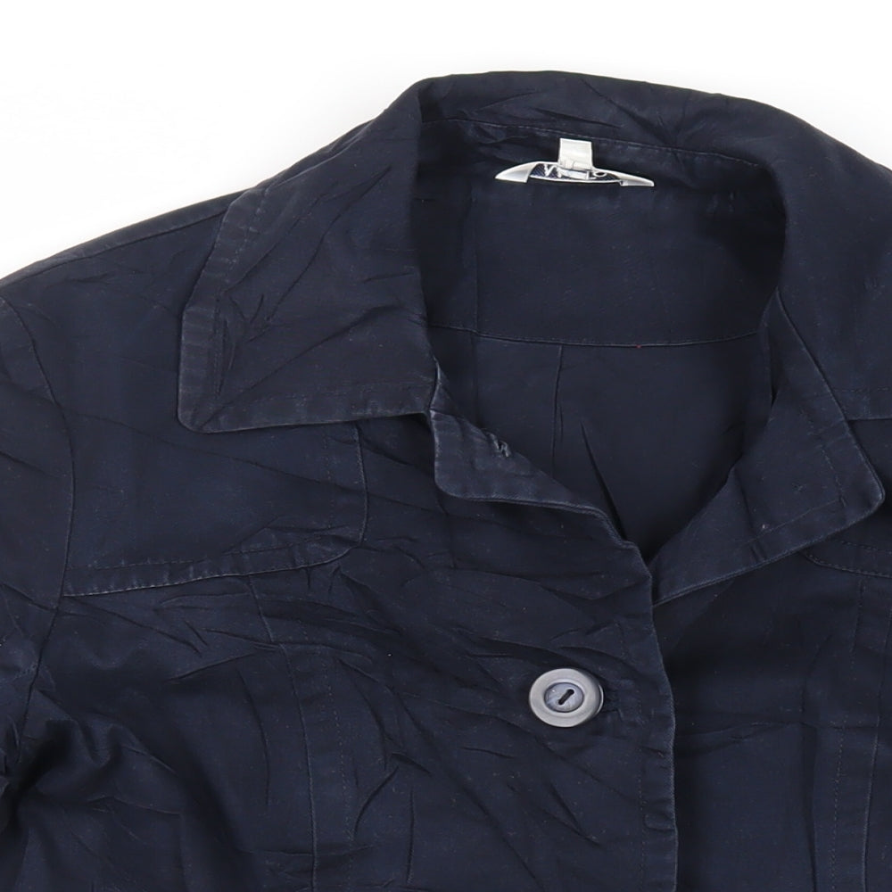 Womens UK Size 14 M&Co Blue Jacket