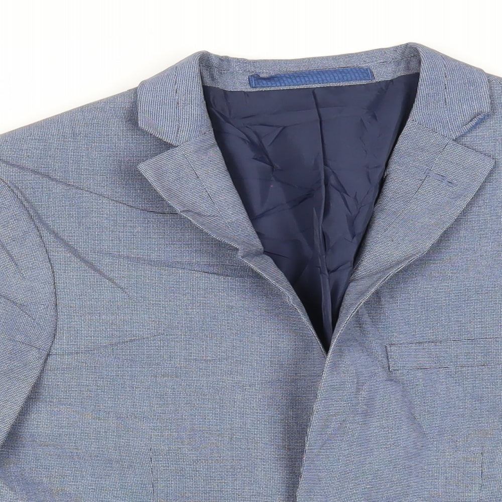 Mens UK Size 36 Marks and Spencer Regular Blue Suit Jacket