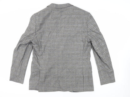 Mens UK Size 44 River Island Regular Grey Suit Jacket